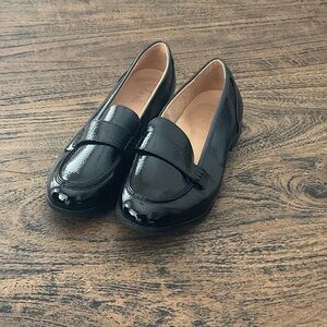 Black Leather Loafers